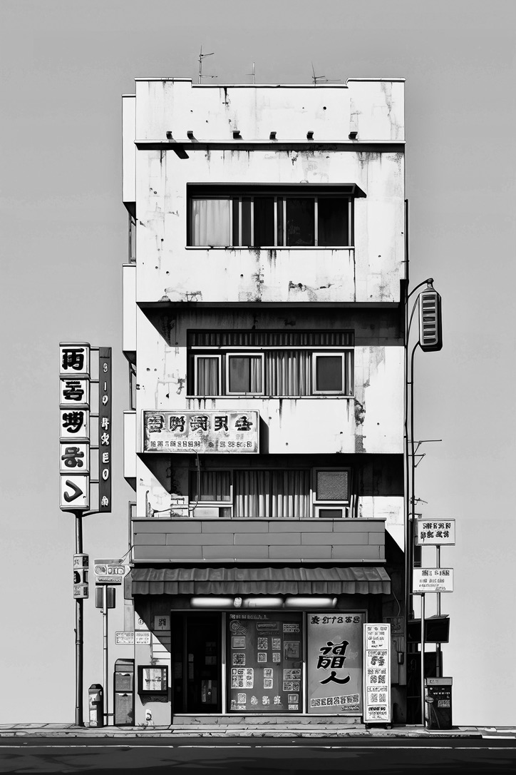 Tokyo Raw — photographie de rue noir et blanc, Tokyo, série 1033
